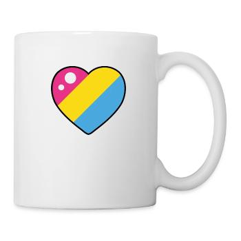 Heart (Pansexual Flag) - Mug - white - Right