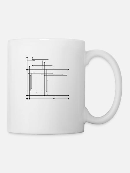 Pfeilen - Tasse - Weiß