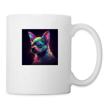 Chihuahua art - Mug - white - Right