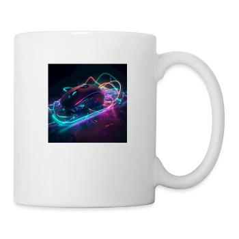 Mouse neon art - Mug - white - Right