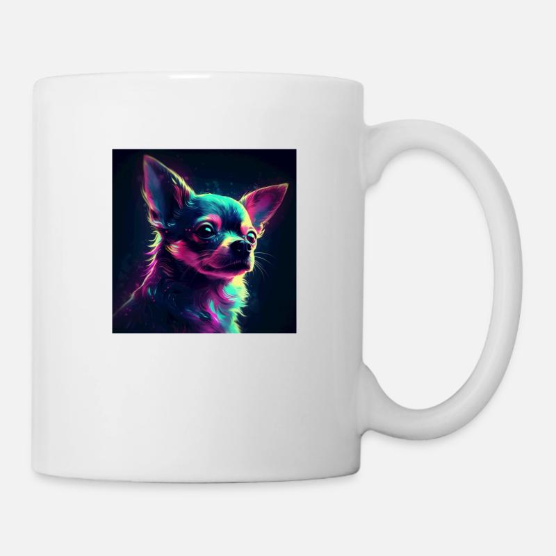 Chihuahua art - Mug - white