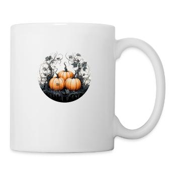 Kürbisse Halloween - Tasse - Weiß - Rechts