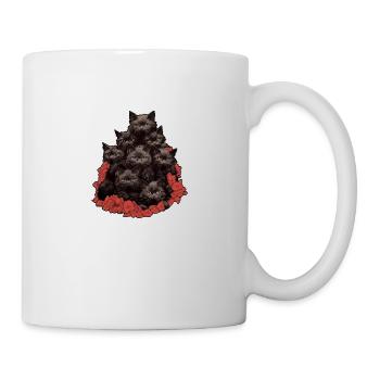 Schwarze Katzen - Tasse - Weiß - Rechts