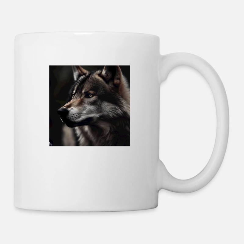 Wolf - Tasse - Weiß