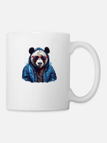 Panda großer Streetstyle | Panda-Liebhaber - Tasse - Weiß