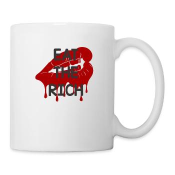 MANGEZ LES RICHES - 🍴 - Mug blanc - blanc - Droite