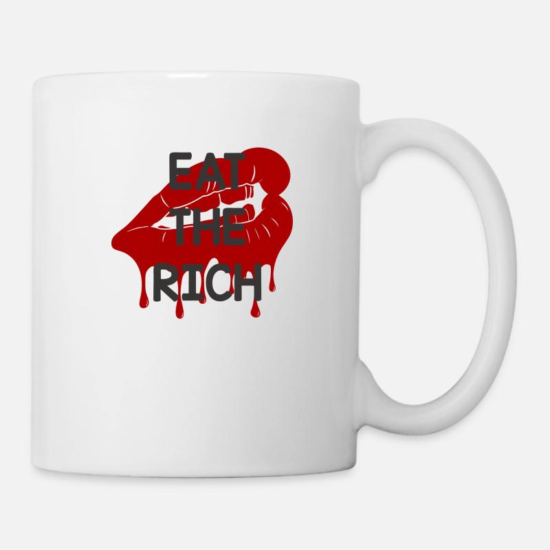 MANGEZ LES RICHES - 🍴 - Mug blanc - blanc