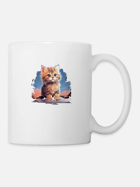 süßes Baby Kätzchen - Tasse - Weiß