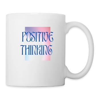 Positive Thinking - Colourful - Tasse - Weiß - Rechts