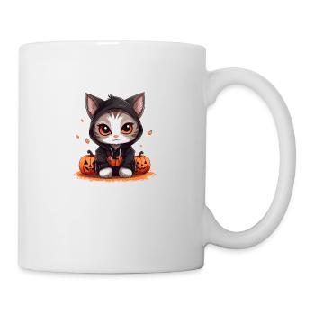 Chat d’Halloween - Mug blanc - blanc - Droite