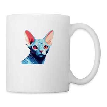Blue Cat - Mug - white - Right