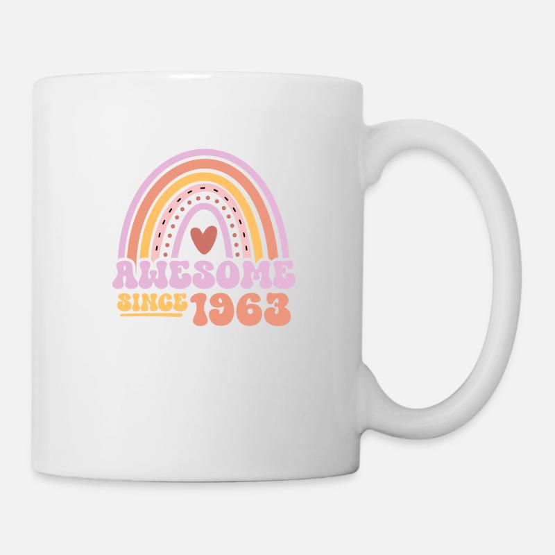 Großartig seit 1963 - Retro Vintage Geburtstag - Tasse - Weiß