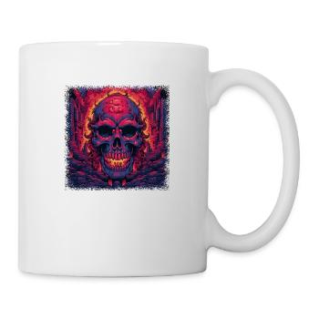 dirty fuck you exoskeletal fun birthday bday scary - Mug - white - Right