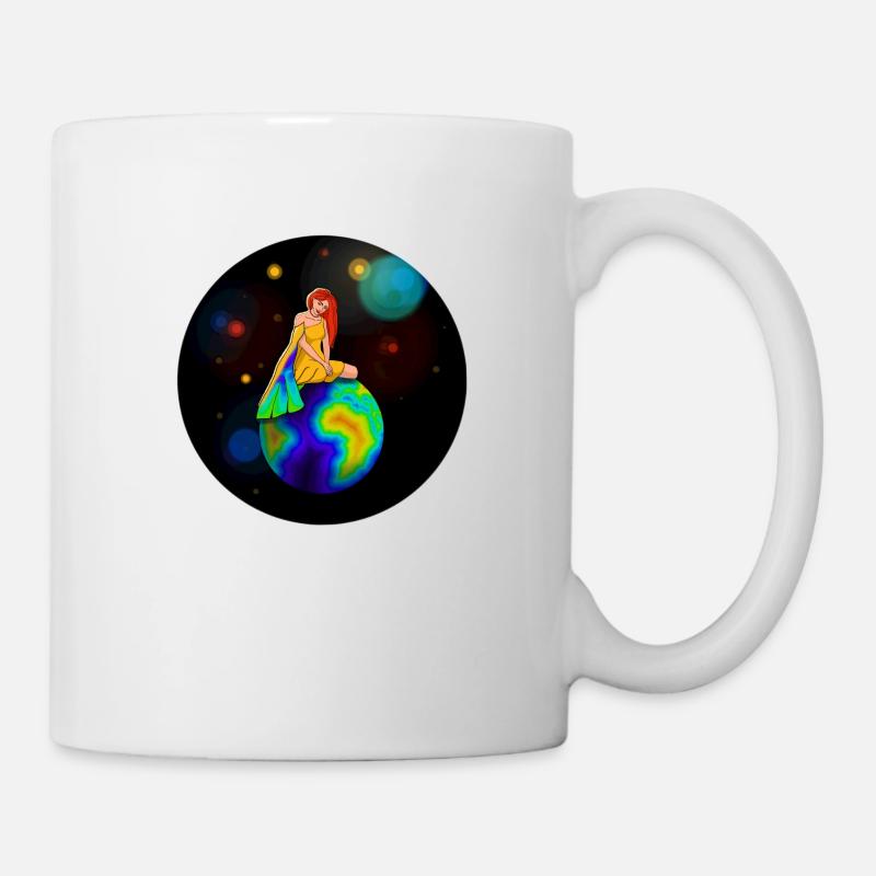 Space girl - Mug - white