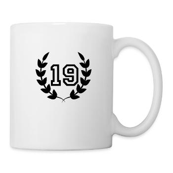 Geschenkidee zum 19. Geburtstag 19 Jahre - Tasse - Weiß - Rechts