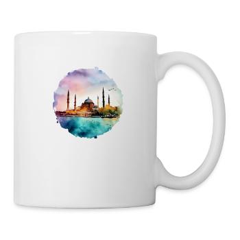 Architecture turque, peinture, couleurs - Mug blanc - blanc - Droite