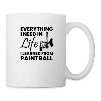Paintball Airsoft - Tasse - Weiß - Rechts