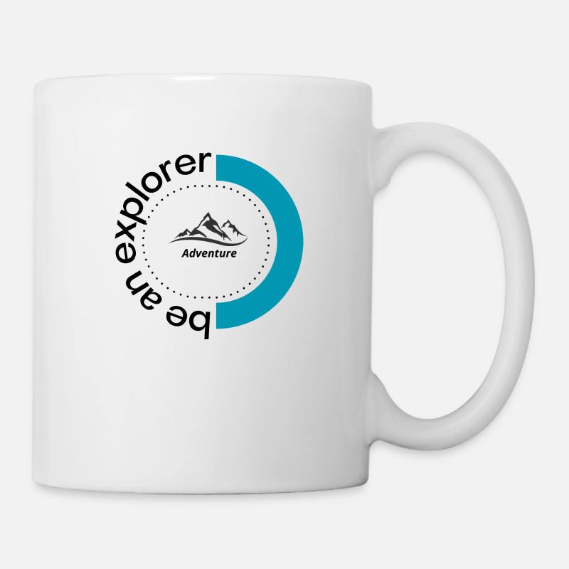 Soyez une expédition d’exploration dans les montagnes - Mug blanc - blanc