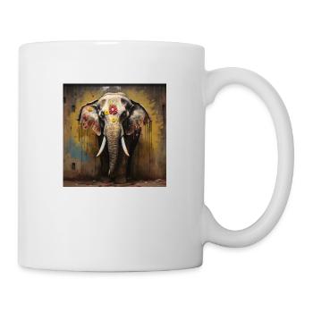 Un éléphant sacré - Mug blanc - blanc - Droite