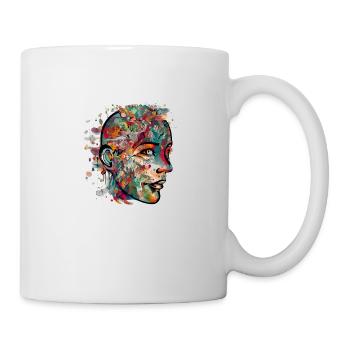 The flowery face - Mug - white - Right