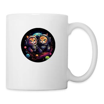 Cats in Space: Galactic Adventures with Paw - Mug - white - Right