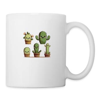 Family cactus happy house - Mug - white - Right