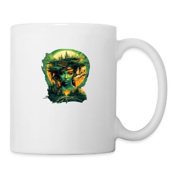 Dryade dans la jungle urbaine - Mug blanc - blanc - Droite