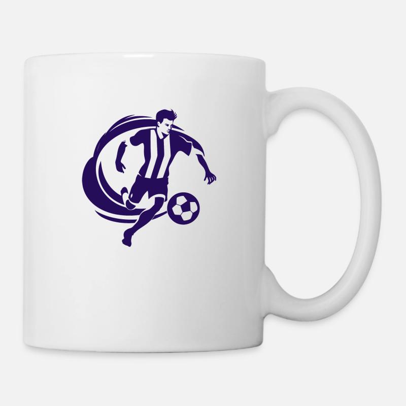Fußballer Purple - Tasse - Weiß