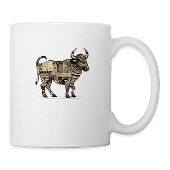Taureau Egyptien - Mug blanc - blanc - Droite