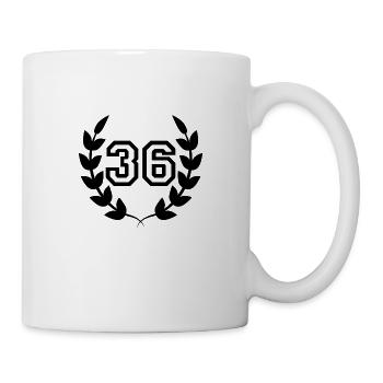 Geschenkidee zum 36. Geburtstag 36 Jahre - Tasse - Weiß - Rechts