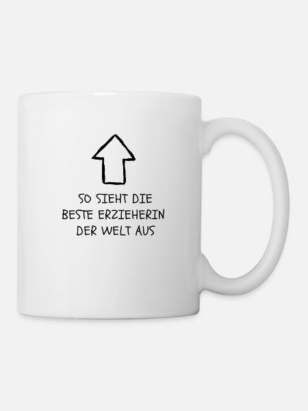 Beste Erzieherin der Welt - Tasse - Weiß