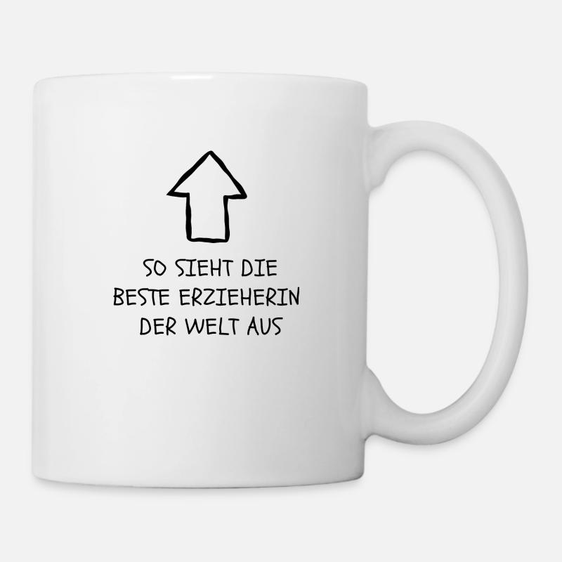Beste Erzieherin der Welt - Tasse - Weiß