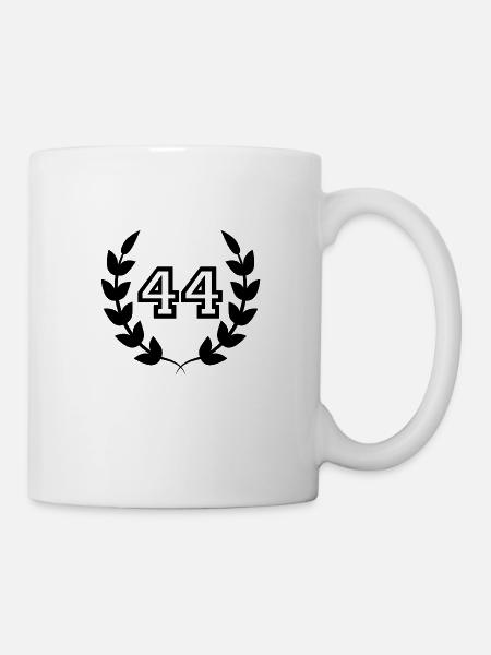 Geschenkidee zum 44. Geburtstag 44 Jahre - Tasse - Weiß
