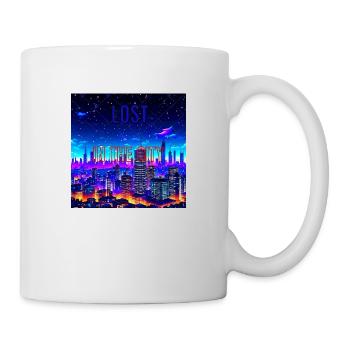 Lost in the City- Design einer Stadt- verloren - Tasse - Weiß - Rechts