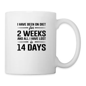quote about diet - Mug - white - Right