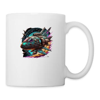 Spaceship - Tasse - Weiß - Rechts