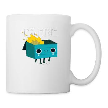 I´m Fine - Tasse - Weiß - Rechts