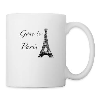 Partis à Paris - Mug blanc - blanc - Droite