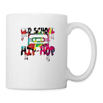 90er Jahre niedlich 80er Jahre Retro Vintage Nostalgie alt Scholl - Tasse - Weiß - Rechts