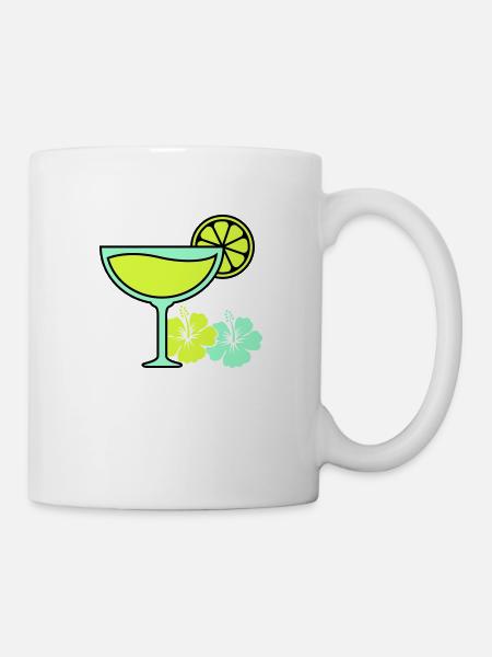 cocktail hibiskus - Tasse - Weiß