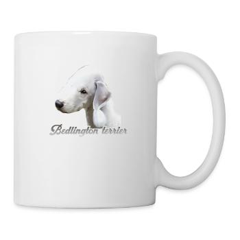 Bedlington terrier - Mug - white - Right