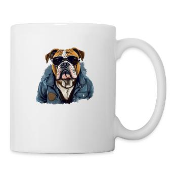 Urban Bulldog: Streetwise Bulldog Vibes - Mug - white - Right