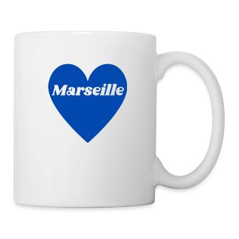 j'adore Marseille ville du sud de la France - Mug blanc - blanc - Droite