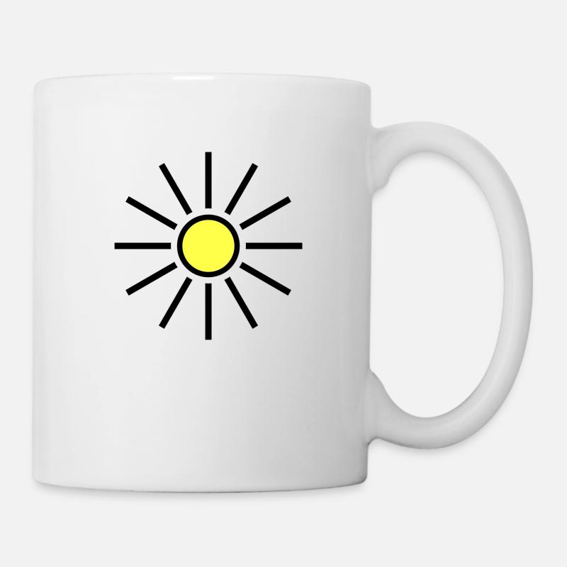 Sonne - Tasse - Weiß