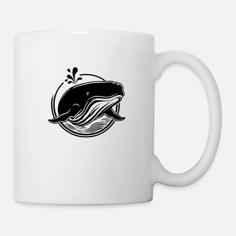 Whale Sea Fish - Mug - white