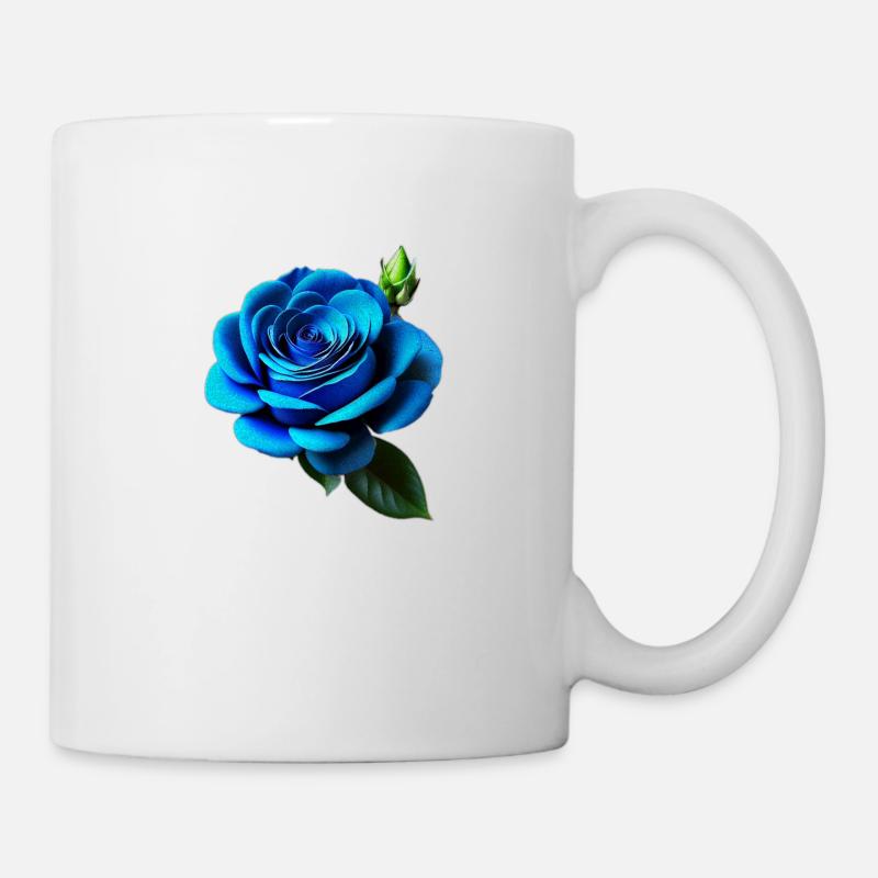 Blue Rose - Mug - white