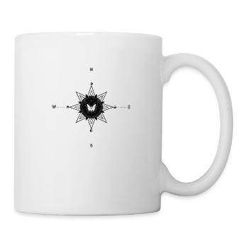 Esoterik Schmetterling - Tasse - Weiß - Rechts