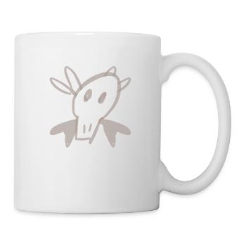 crâne - Mug blanc - blanc - Droite