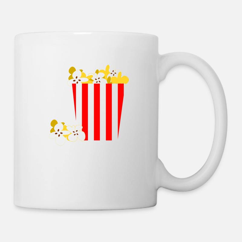 Popcorn - Tasse - Weiß