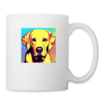 Labrador Pop Art - Mug blanc - blanc - Droite